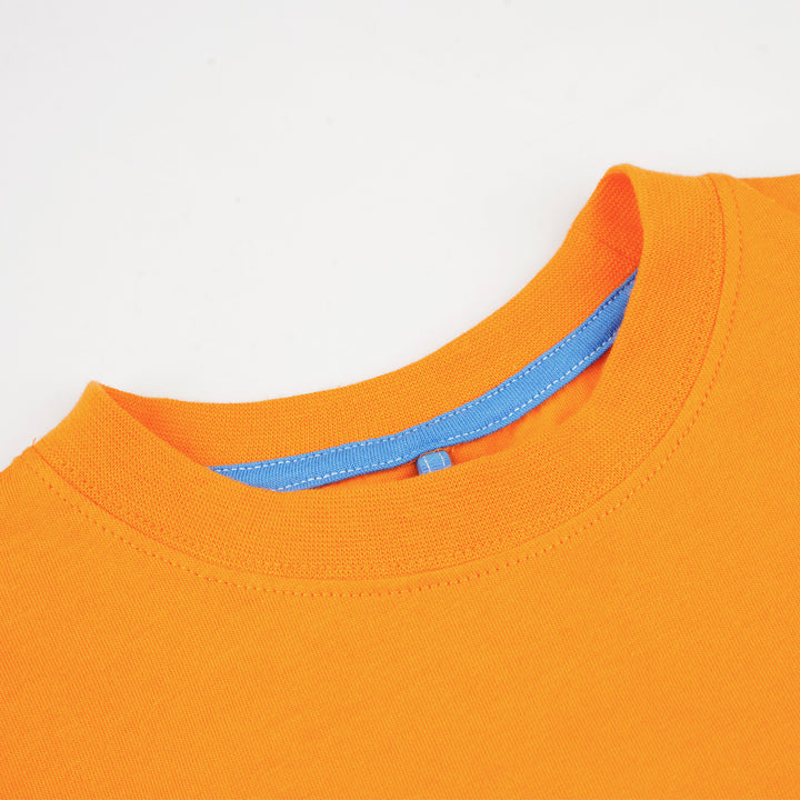 Poney Boys Orange Off The Road Short Sleeve Tee