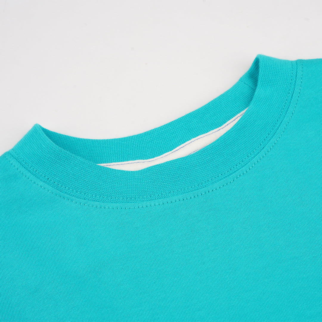 Poney Boys Turquoise The Great White Shark Short Sleeve Tee