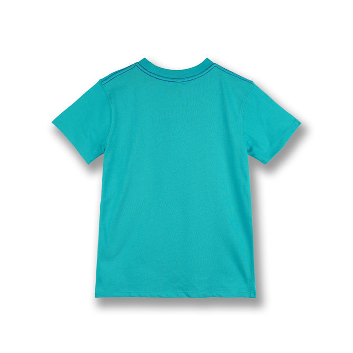 Poney Boys Turquoise The Great White Shark Short Sleeve Tee