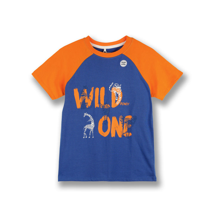 Poney Boys Navy Wild One Short Sleeve Tee