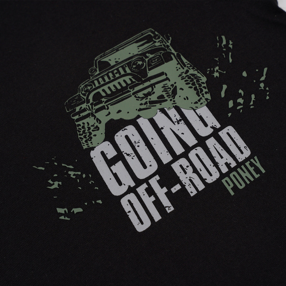 Poney Boys Black Going Off Road Short Sleeve Tee
