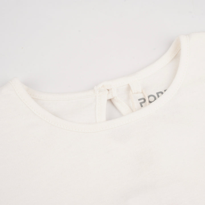 Poney Girls White Dainty Unicorn Short Sleeve Tee