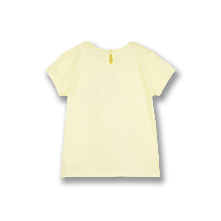 Poney Girls Yellow Purr-fect Munchkin Short Sleeve Tee