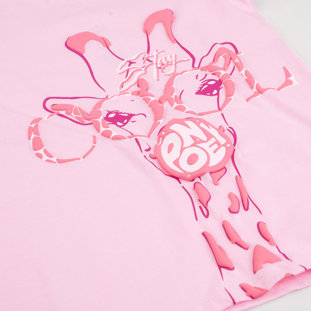 Poney Girls Light Pink Stay Cool With Poney Short Sleeve Tee