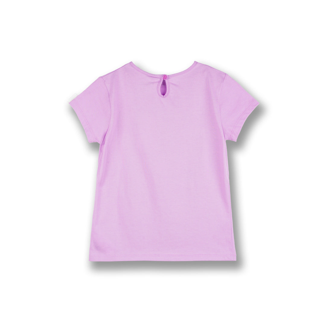 Poney Girls Light Purple Beauty Is Inside Short Sleeve Tee