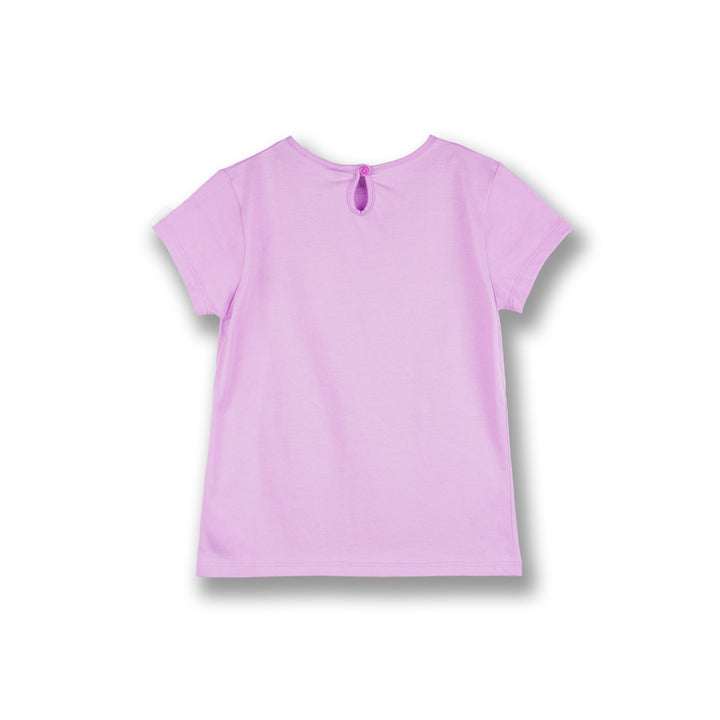 Poney Girls Light Purple Beauty Is Inside Short Sleeve Tee