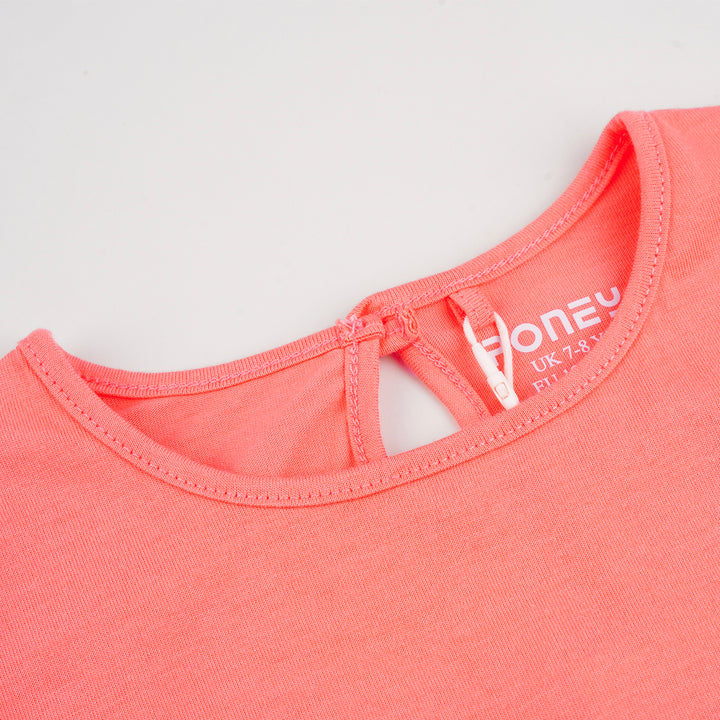 Poney Girls Pink Stand Together With Poney Short Sleeve Tee