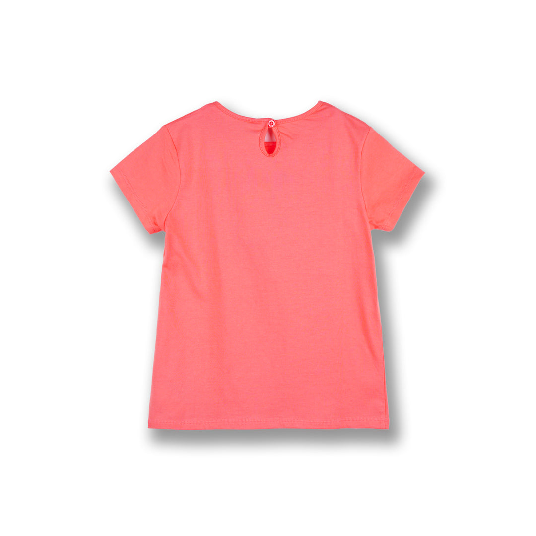 Poney Girls Pink Stand Together With Poney Short Sleeve Tee