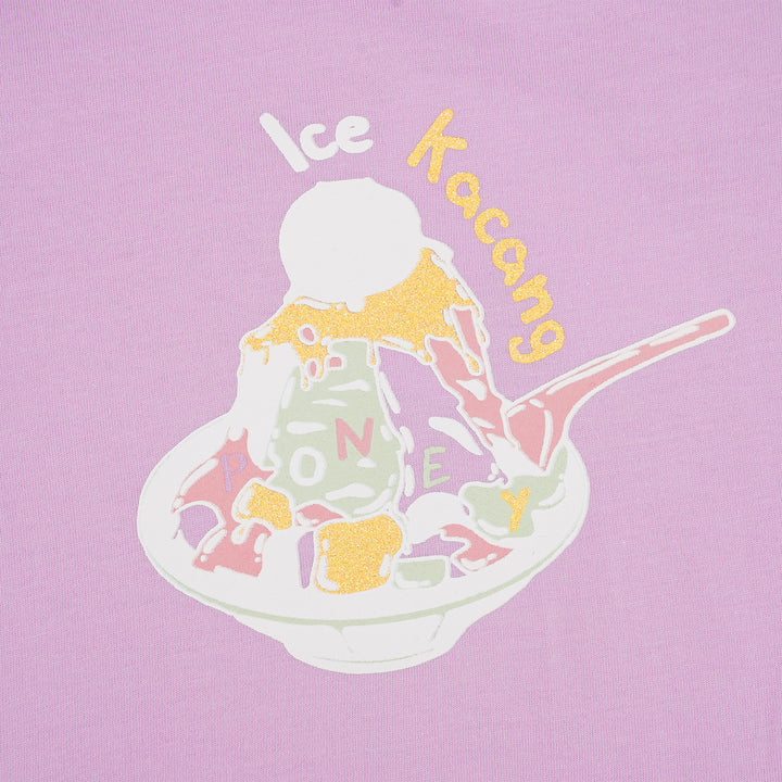 Poney Girls Purple Ice Kacang Short Sleeve Tee