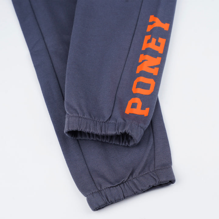 Poney Boys Grey Side Print Logo Cut & Sew Jogger