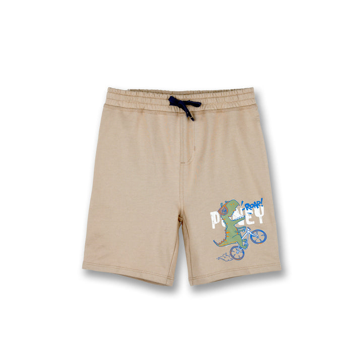 Poney Boys Khaki Cycling Dinosaur Bermuda