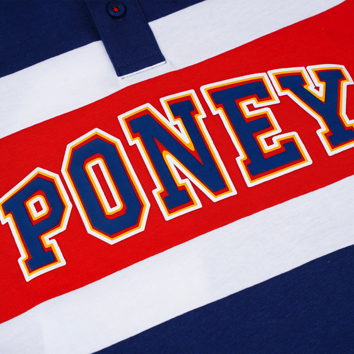 Poney Boys Navy Classic Rugby Short Sleeve Polo