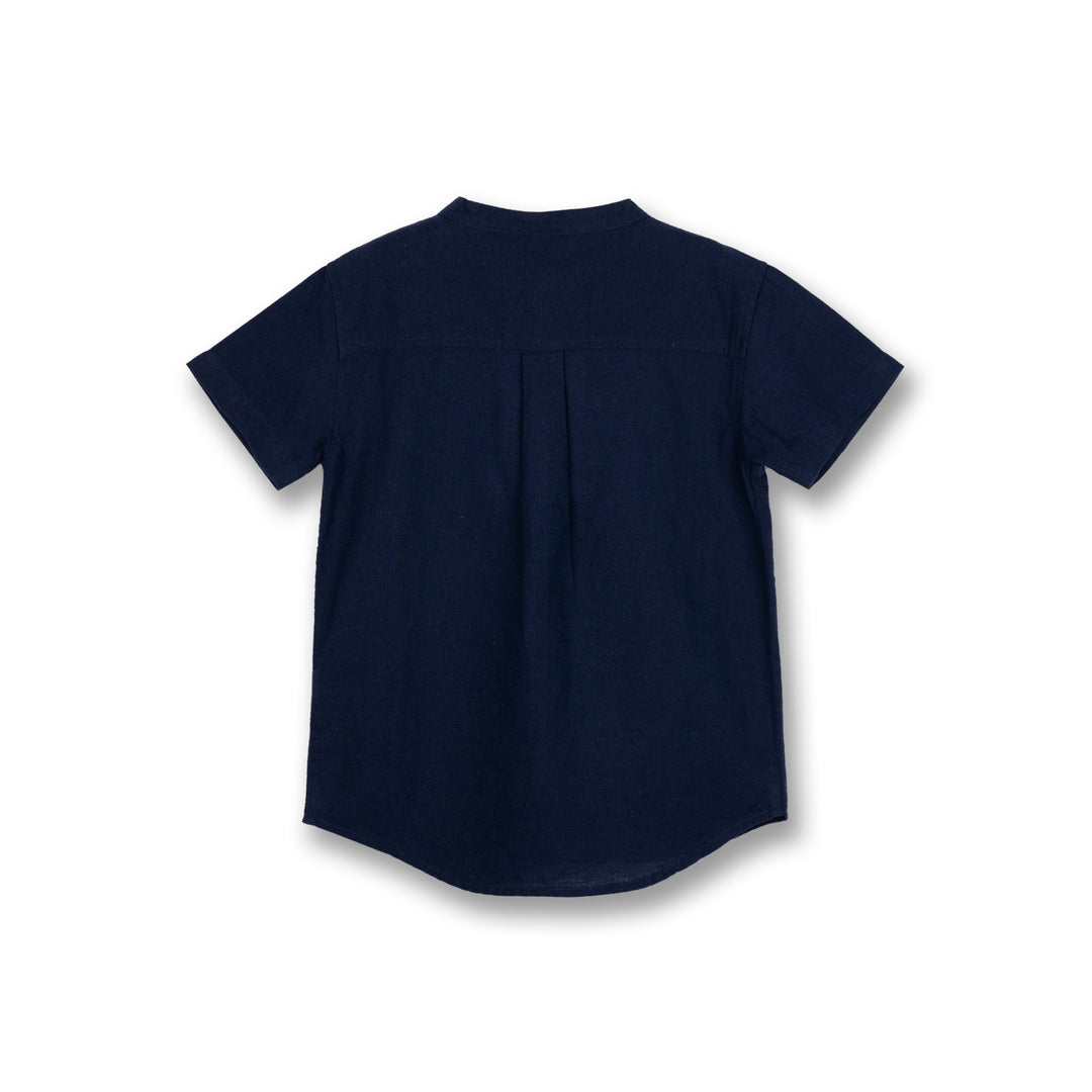 Poney Boys Navy Daniel Iconic Short Sleeve Shirt