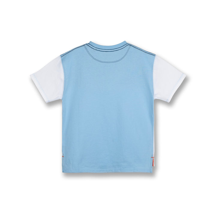 Poney Boys Blue Cut & Sew Pocket Icon Short Sleeve Tee