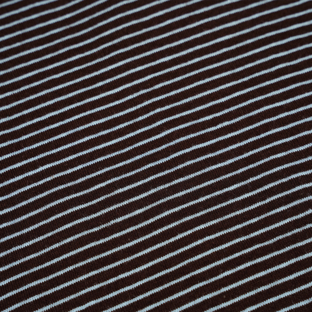 Poney Baby Boys Brown Stripes Yarn Dyed Sleeveless Tee