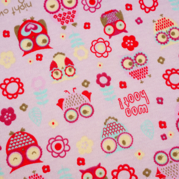 Poney Baby Girls Light Pink Owl Friends Spaghetti Top