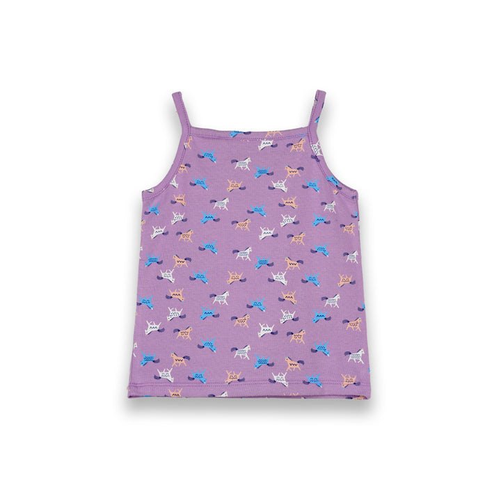 Poney Baby Girls Purple Unicorn Friends Spaghetti Top