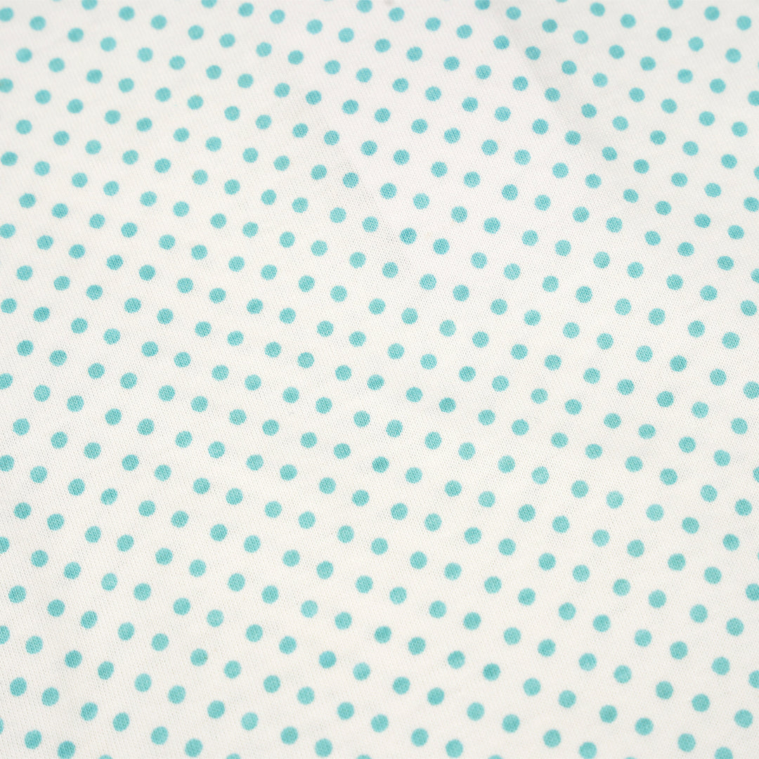 Poney Baby Girls White Blue Breeze Polka Short Sleeve Tee