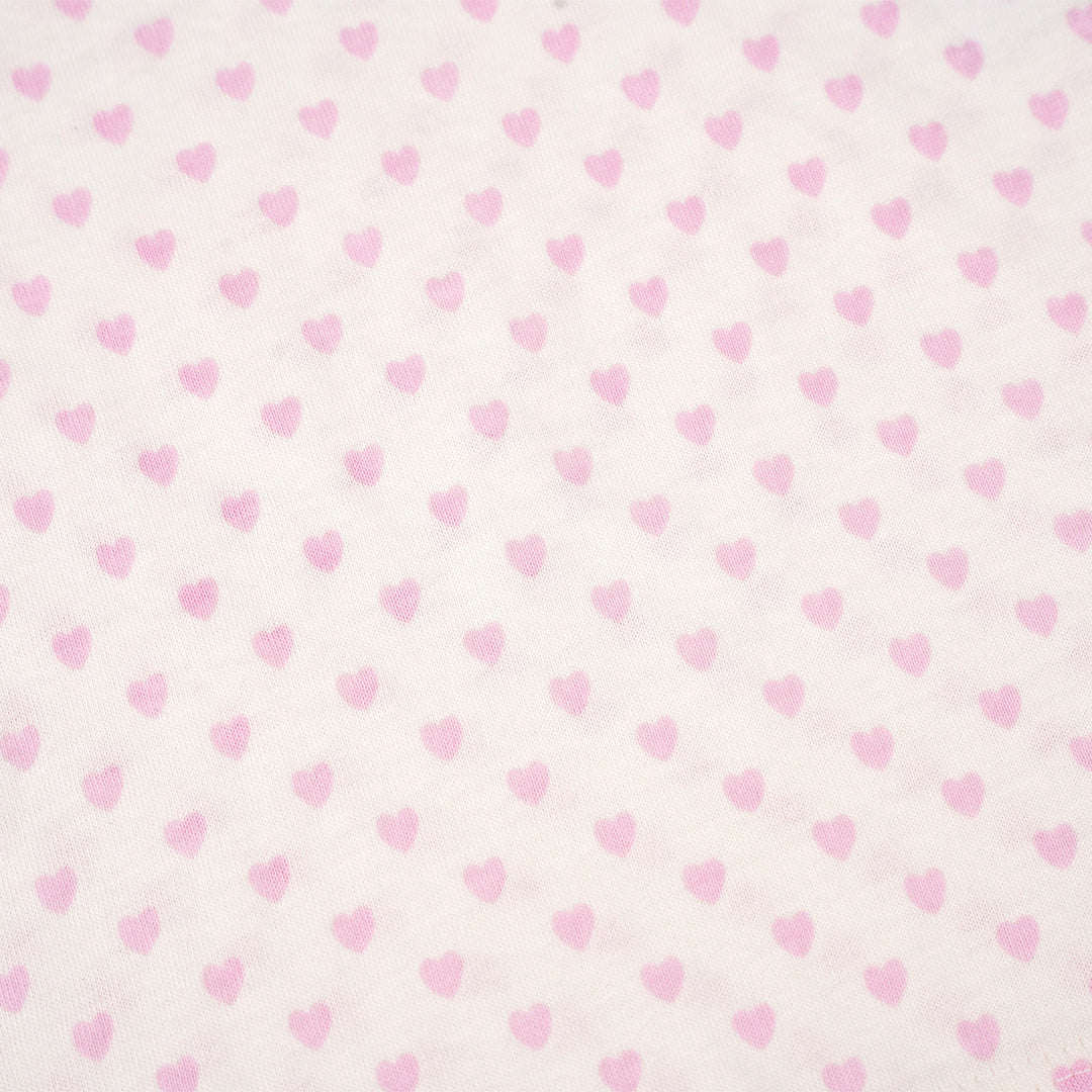 Poney Baby Girls White Sugary Hearts Short Sleeve Tee