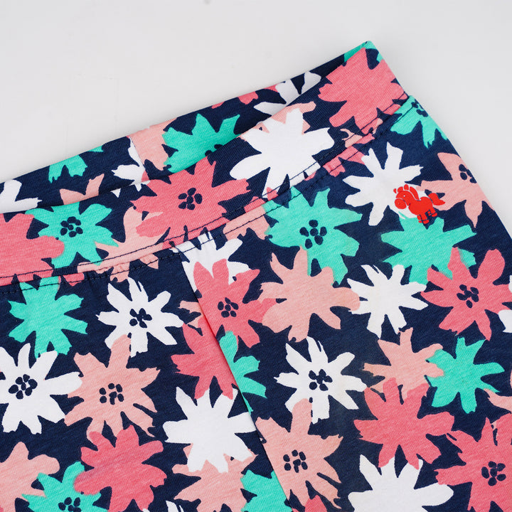 Poney Baby Girls Navy Ditsy Floral Legging