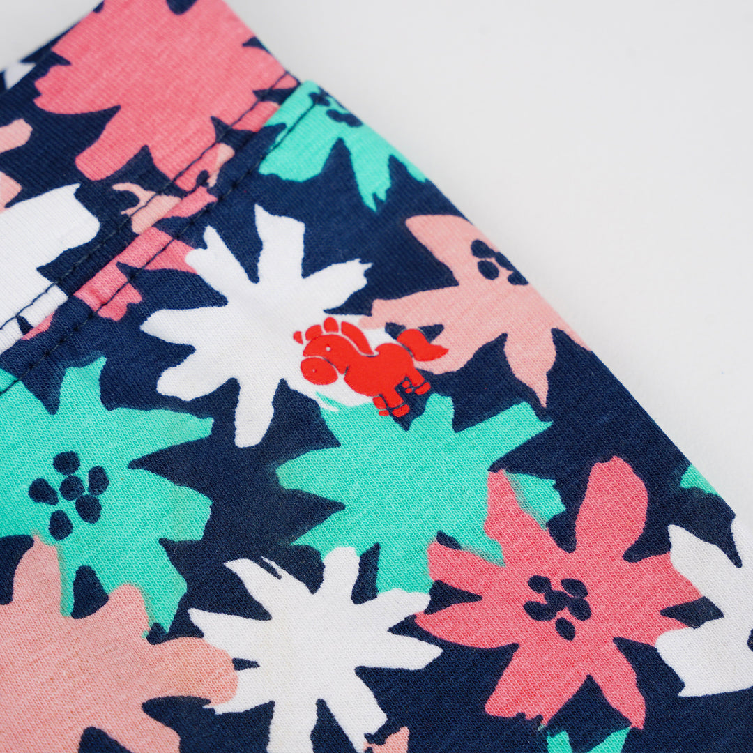Poney Baby Girls Navy Ditsy Floral Legging