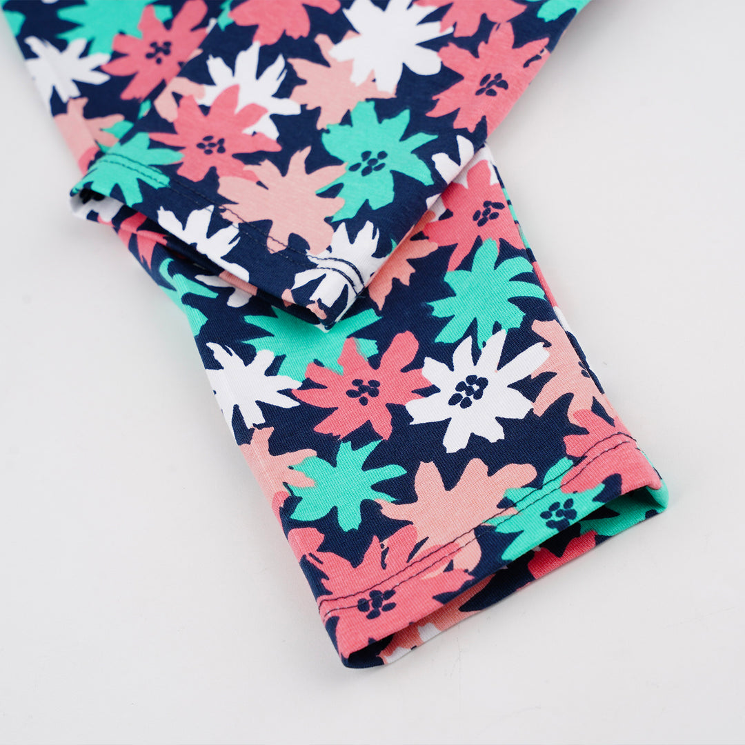 Poney Baby Girls Navy Ditsy Floral Legging