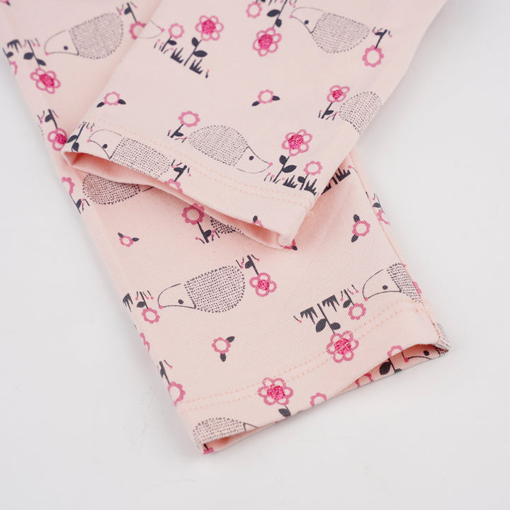 Poney Baby Girls Pink Pearl Blush Legging