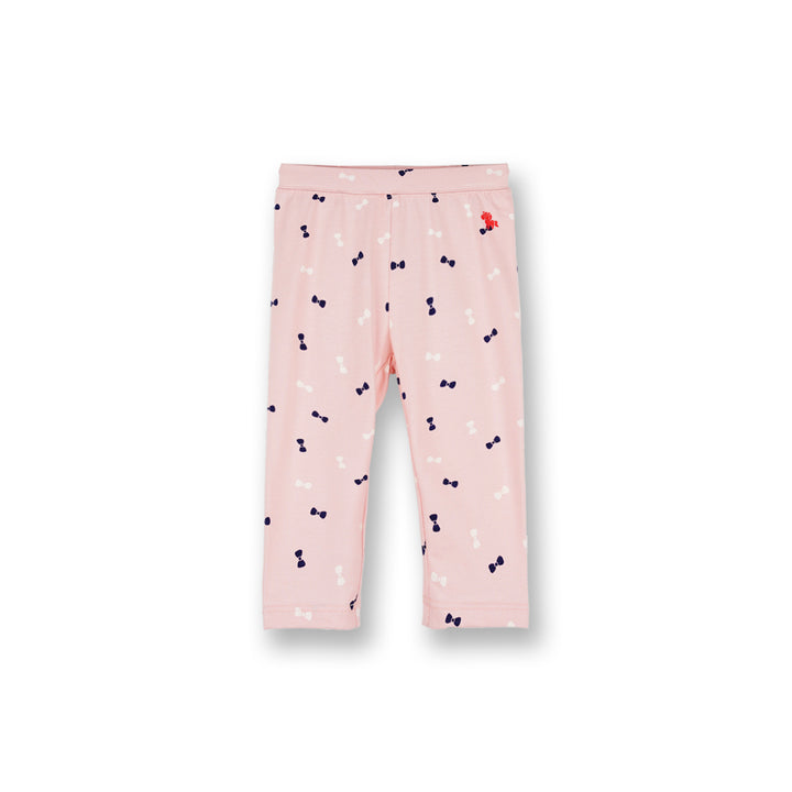 Poney Baby Girls Pink Mellow Ribbon Legging