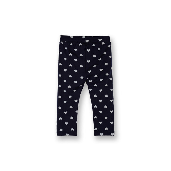 Poney Baby Girls Navy Midnight Heart Legging