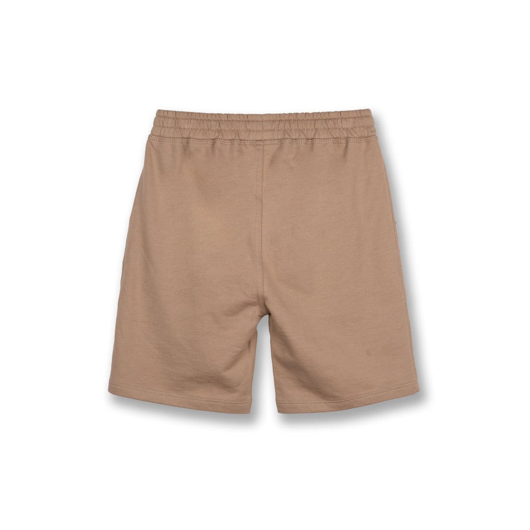 Poney Boys Khaki Almondine Logo Bermuda