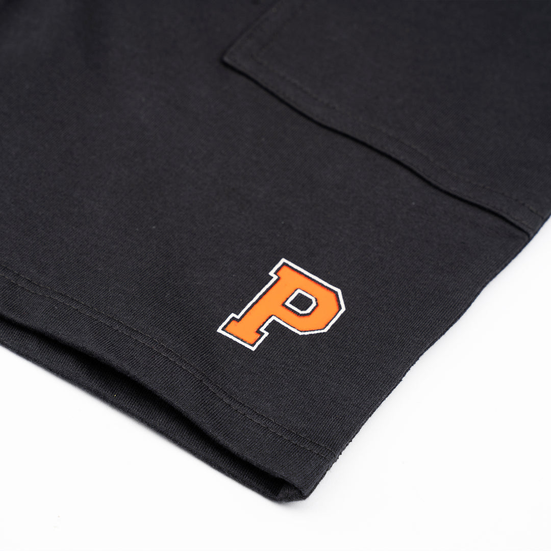 Poney Boys Black Bristol Orange Logo Bermuda