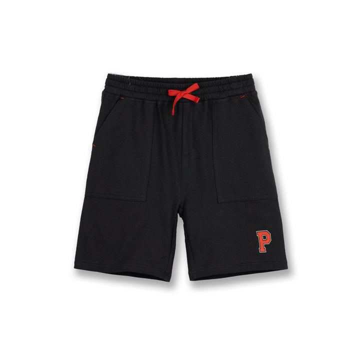 Poney Boys Black Bristol Orange Logo Bermuda