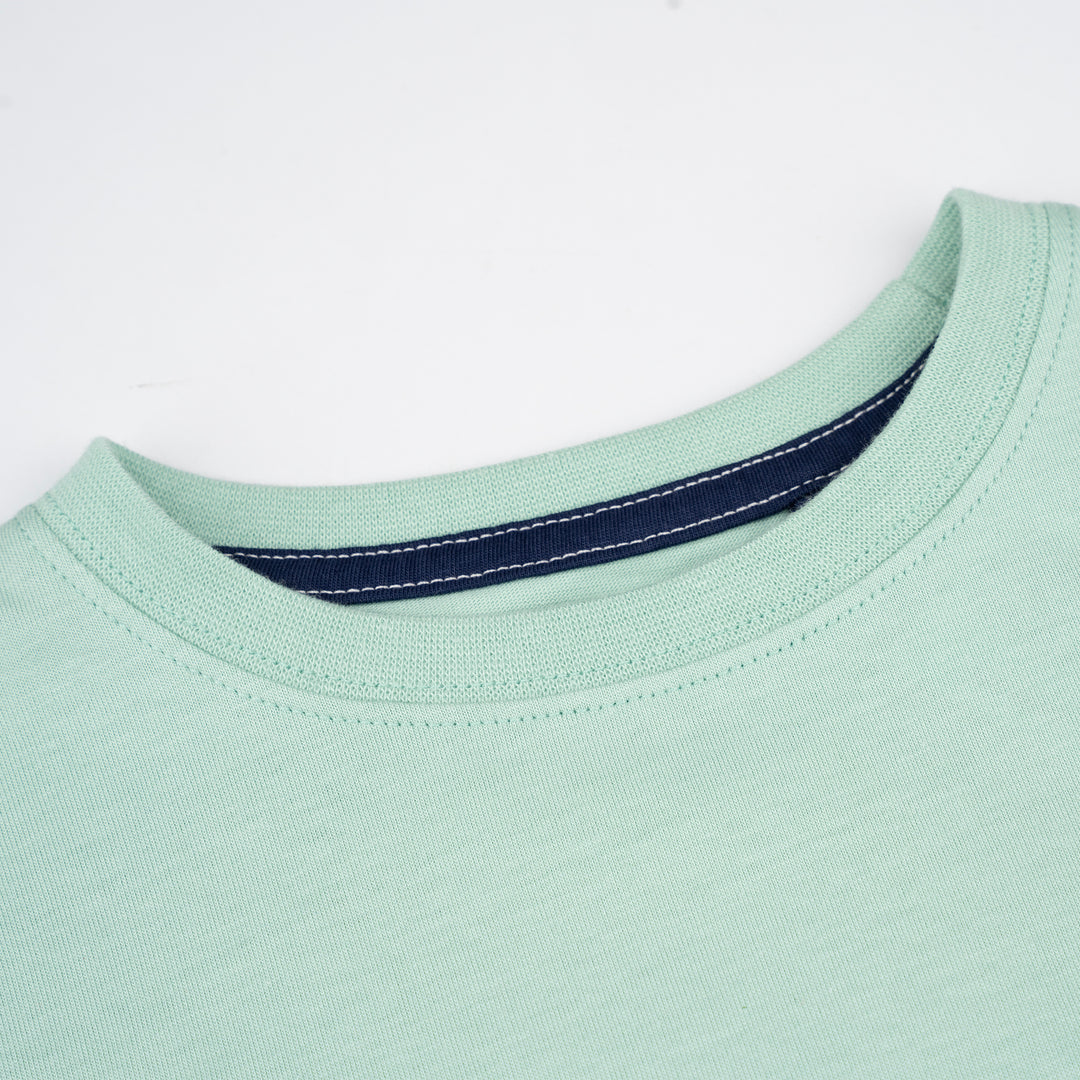 Poney Boys Green Icon P Logo Short Sleeve Tee