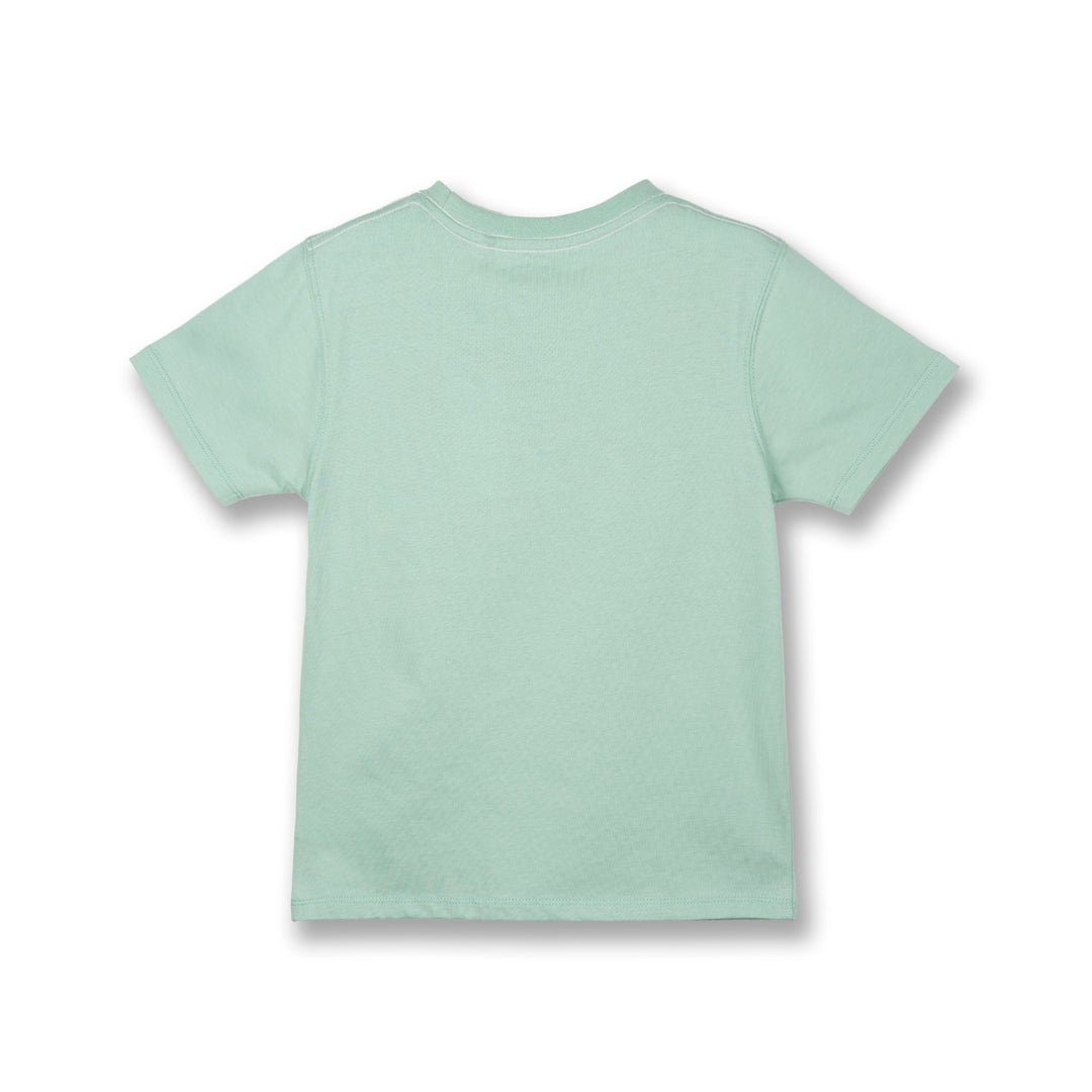 Poney Boys Green Icon P Logo Short Sleeve Tee