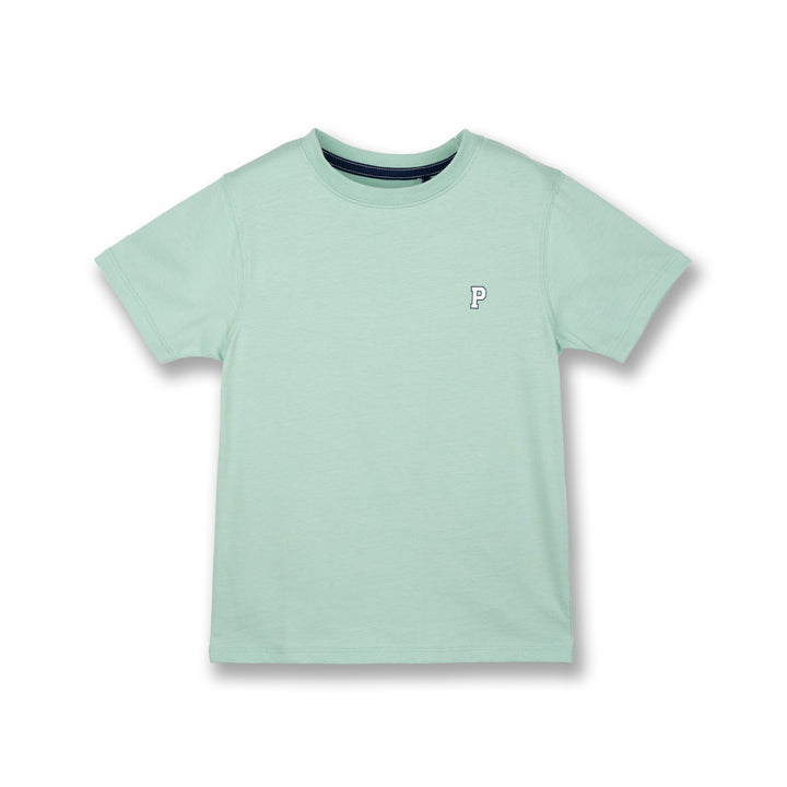 Poney Boys Green Icon P Logo Short Sleeve Tee