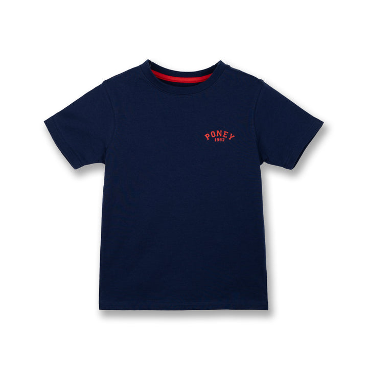 Poney Boys Navy Icon 1992 Logo Short Sleeve Tee