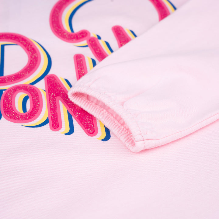 Poney Girls Light Pink Hearty Poney Love Long Sleeve Tee