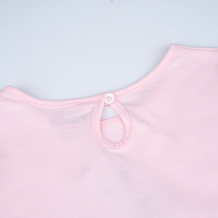Poney Girls Light Pink Hearty Poney Love Long Sleeve Tee