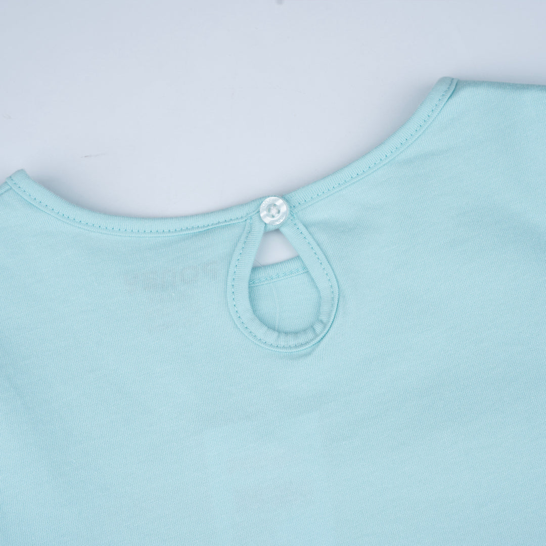 Poney Girls Light Green Hearty Poney Love Long Sleeve Tee