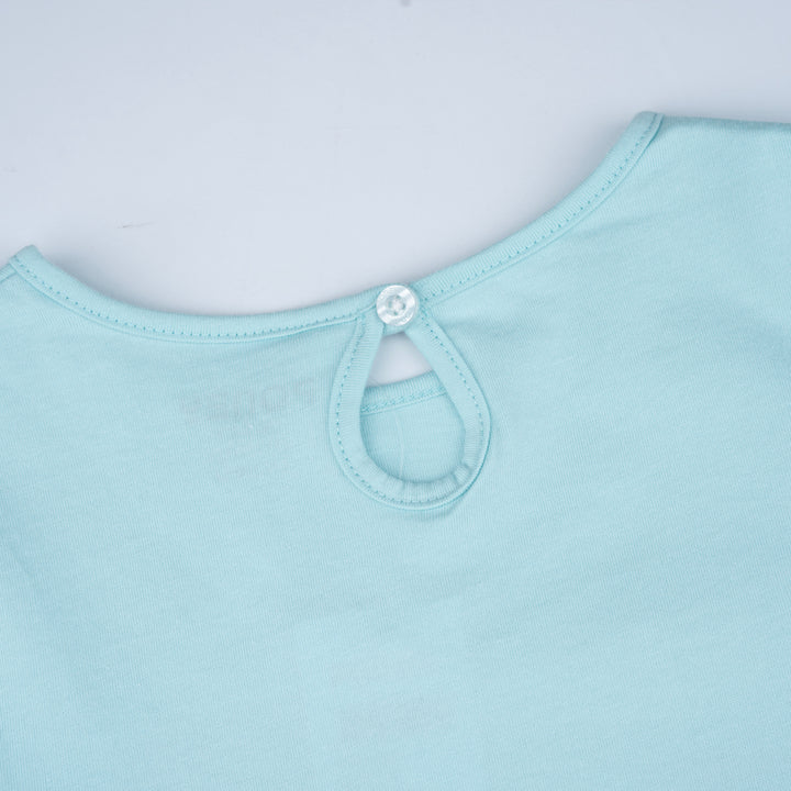 Poney Girls Light Green Hearty Poney Love Long Sleeve Tee