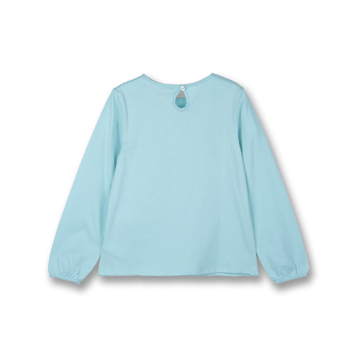 Poney Girls Light Green Hearty Poney Love Long Sleeve Tee