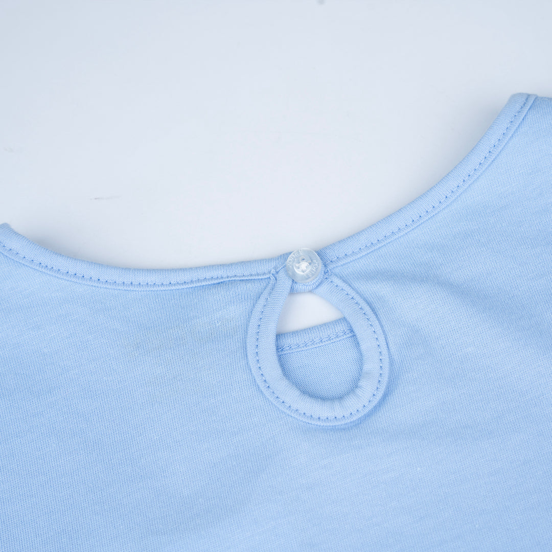 Poney Girls Blue Hearty Poney Love Long Sleeve Tee