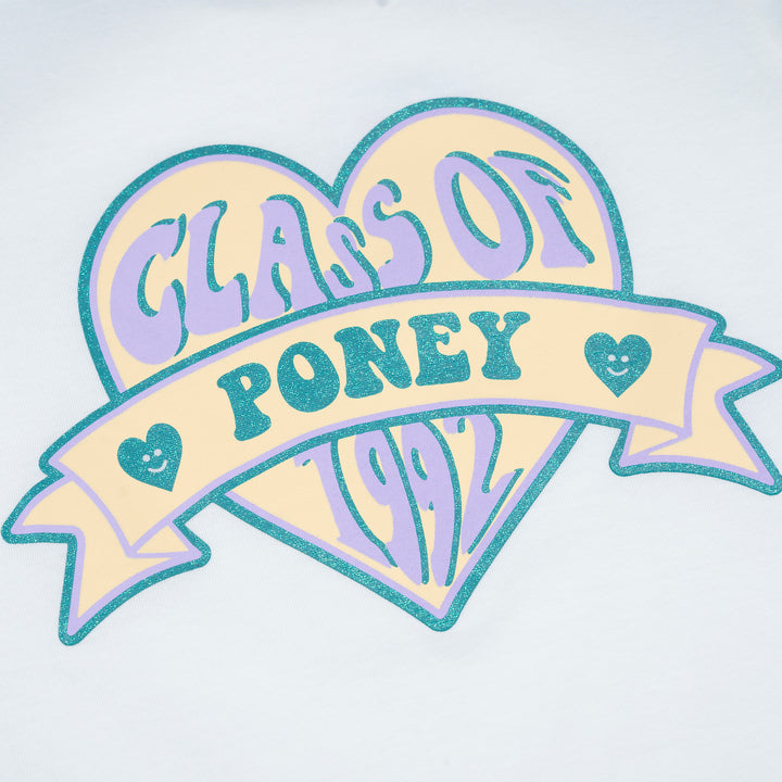 Poney Girls White Class Of 1992 Poney Long Sleeve Tee