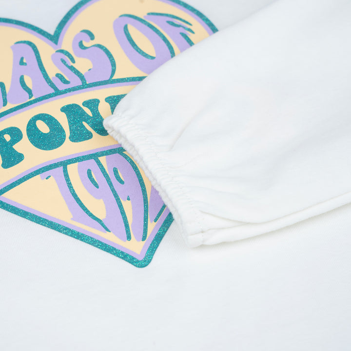 Poney Girls White Class Of 1992 Poney Long Sleeve Tee
