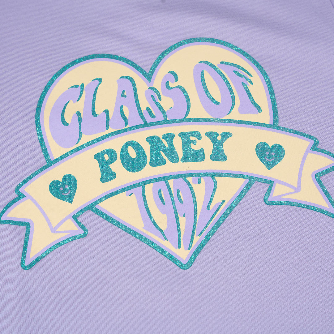Poney Girls Purple Class Of 1992 Poney Long Sleeve Tee