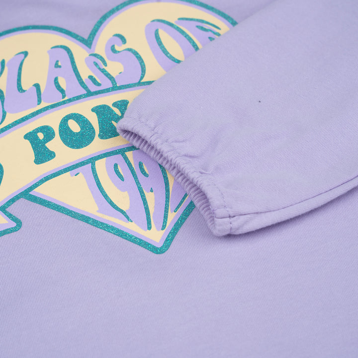 Poney Girls Purple Class Of 1992 Poney Long Sleeve Tee