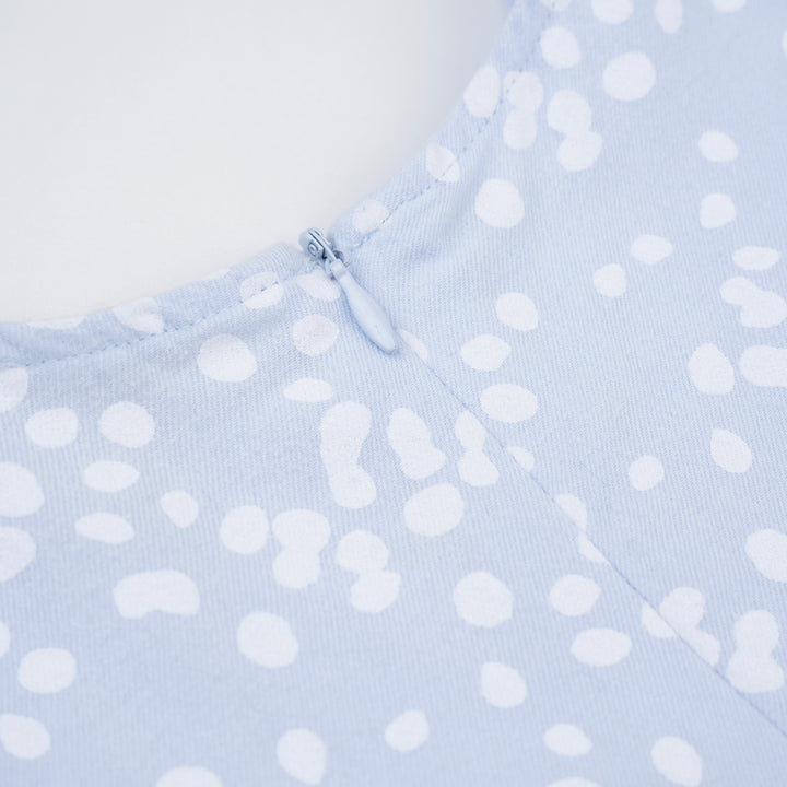 Poney Baby Girls Light Blue Nantucket Breeze Short Sleeve Dress