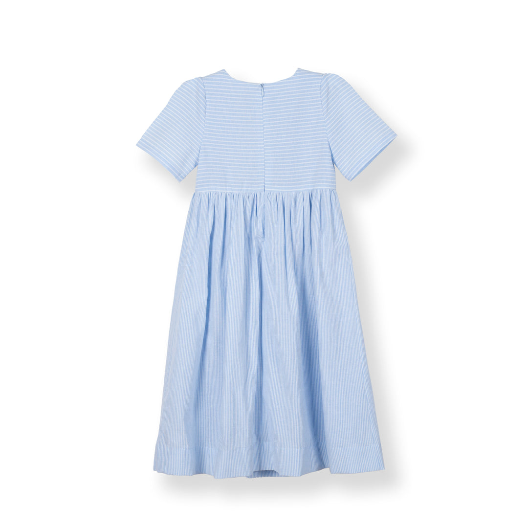 Poney Girls Light Blue Blush Short Sleeve Dress