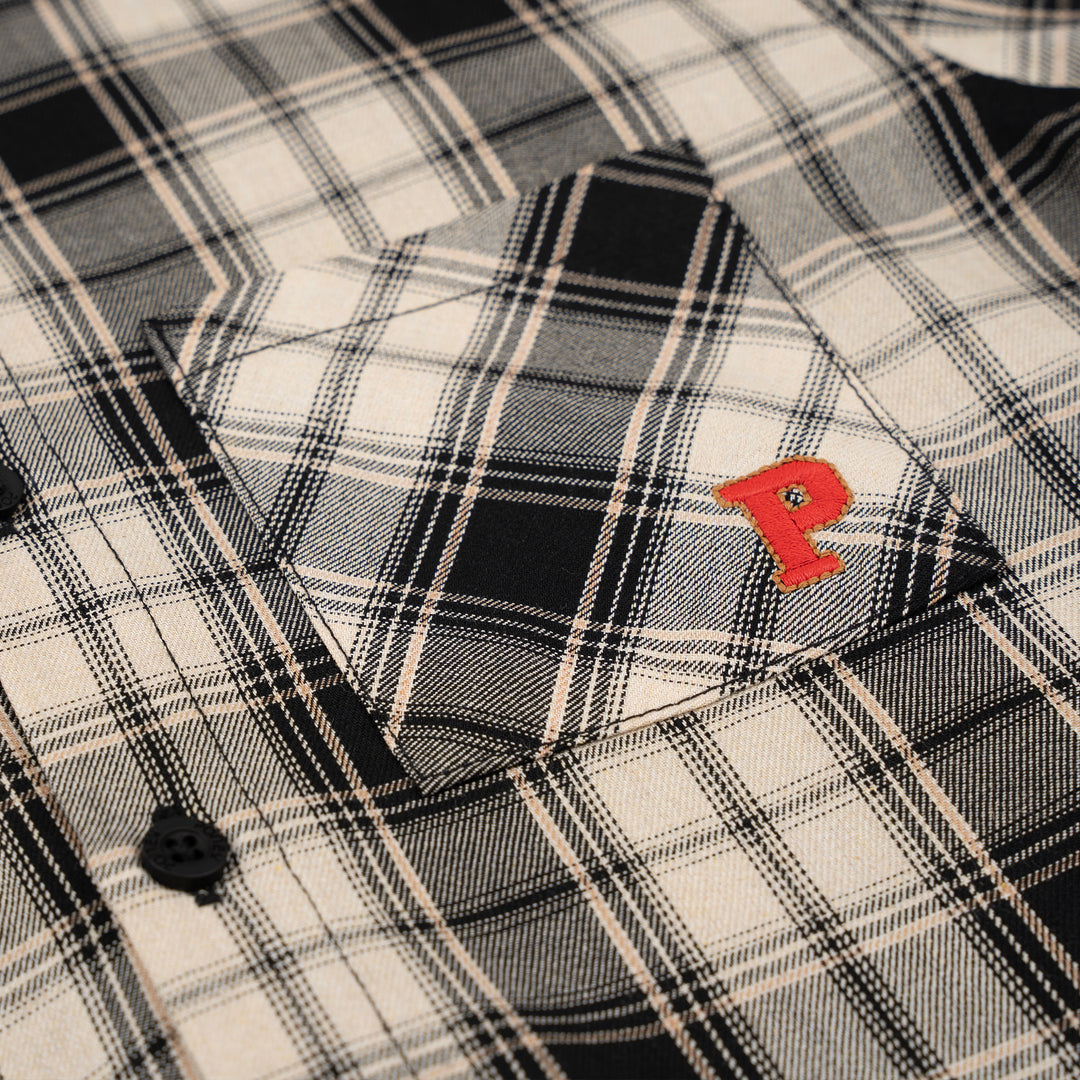 Poney Boys Khaki Classic Icon Checks Long Sleeve Shirt