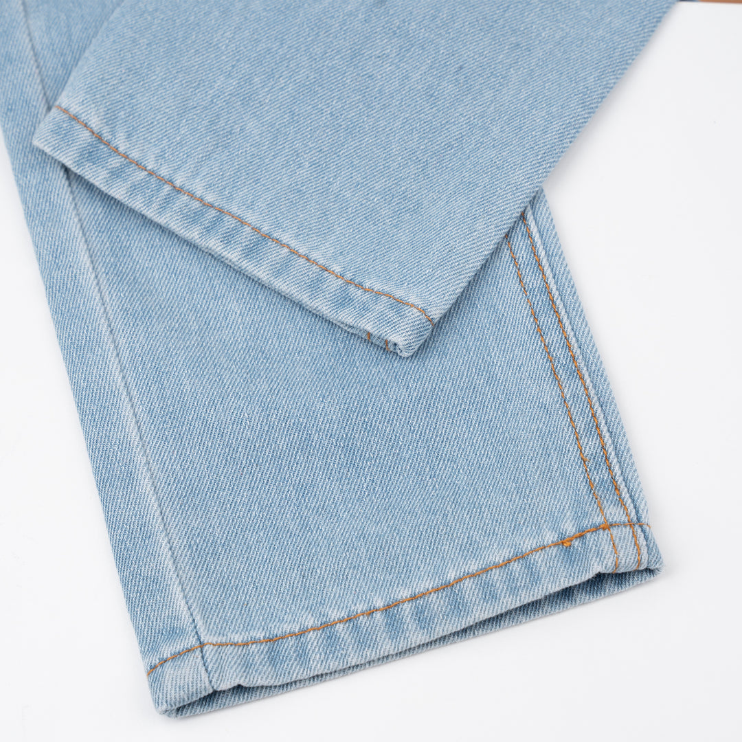 Poney Boys Light Blue Denim Regular Fit Zip-Up Jeans
